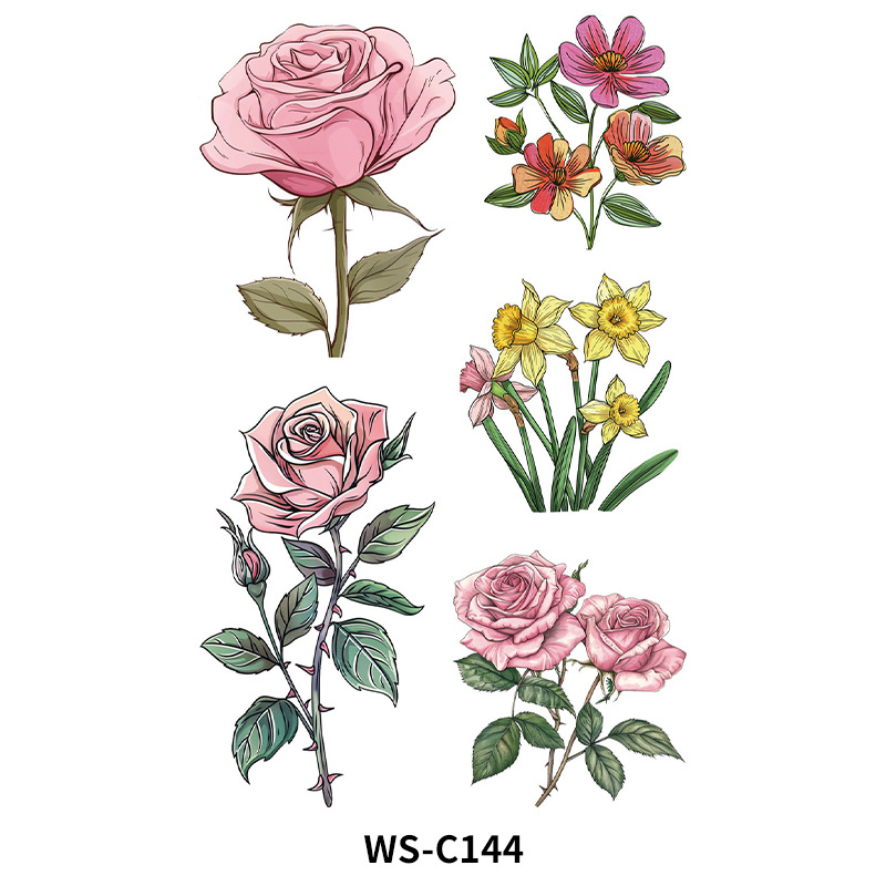 Nuevo punto brillante tatuaje pegatina impermeable y resistente al sudor dibujos animados para niños dinosaurio unicornio insecto tatuaje pegatina