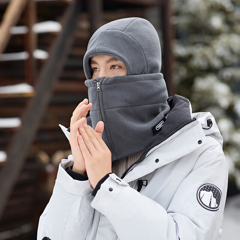 冬季骑行加绒加厚围脖一体骑车保暖帽子防风冬季保暖防风防寒面罩|undefined