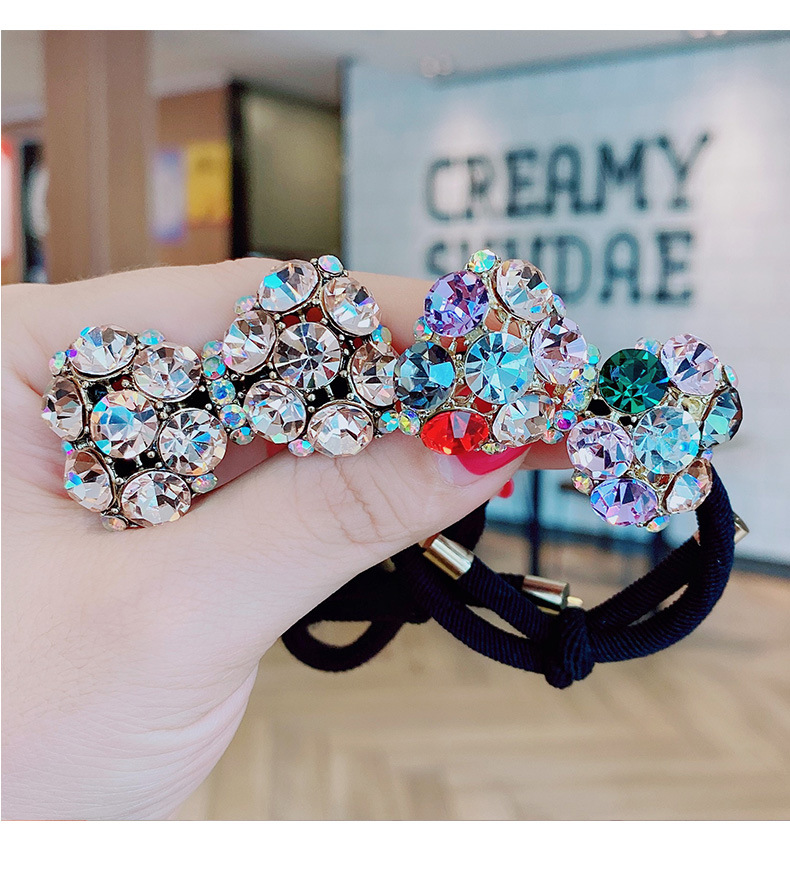 Women's Sweet Bow Knot Rhinestone Hair Tie display picture 2