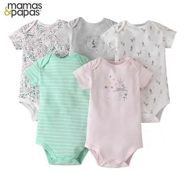 Мама и папа Мamas&papas производитель весна, осень и лето чистый хлопок детская одежда с длинным рукавом и коротким рукавом треугольник хамер 5 предметов сумка