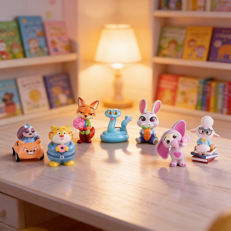 Zootopia blind box figurines, Nick party scene cute miniatures, Yiwu small goods in stock wholesale, cartoon Zootopia blind box figurines, Nick party scene cute miniatures, Yiwu small goods in stock wholesale, cartoon