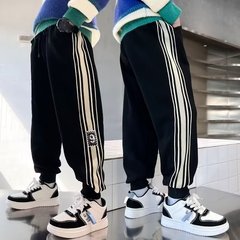 男童運動褲春秋款帥氣兒童褲子小男孩衛褲炸街休閒褲中大童裝潮牌