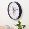 Round quiet sweeping seconds Hanging bell home wall clock living room bedroom wall decoration 12 -inch cartoon 1410