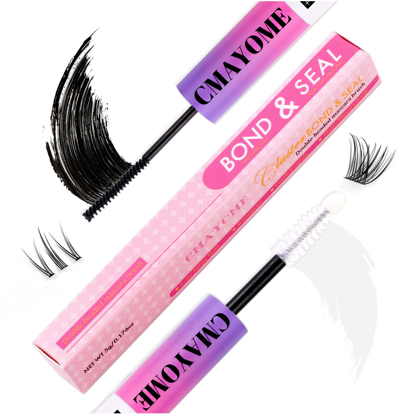 20g Weight Eyelash Glue Makeup Tools Types 1 Quantity Plastic Material Solid Color Pattern Casual, Simple Style Style Casual Simple Style Solid Color Plastic Eyelash Glue 1 11