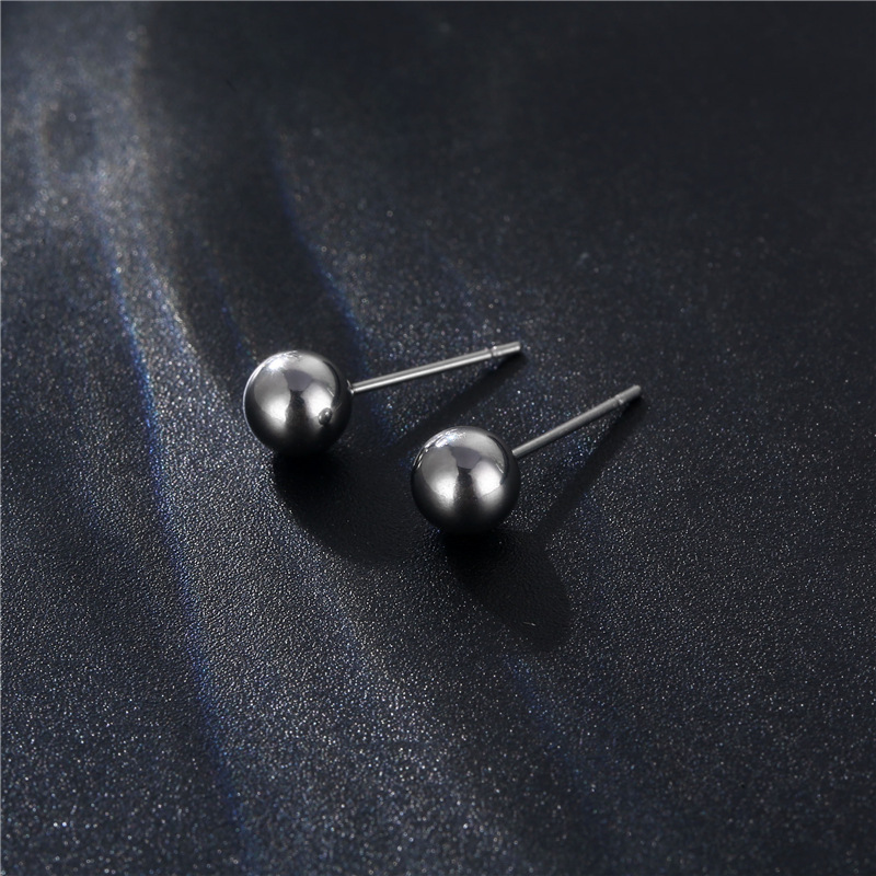 Wholesale Jewelry Color Round Zircon Stainless Steel Stud Earrings Nihaojewelry display picture 9
