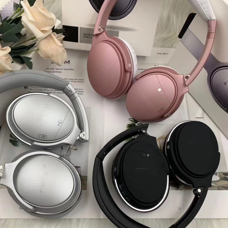 Versión de alta gama QC35 II transfronteriza con bolsa de cuero auricular Bluetooth inalámbrico enchufe palabras de dibujos animados en el extranjero