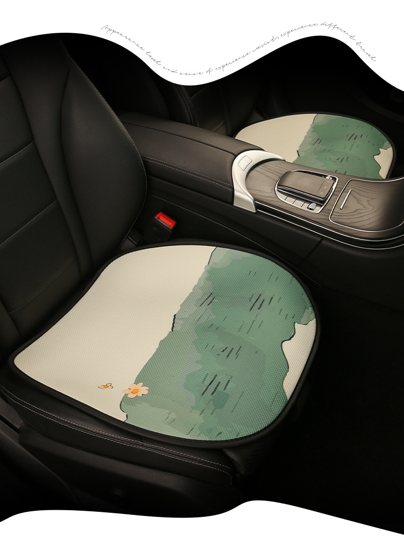 26 Styles of Cute Cartoon Car Seat Cushions for Girls, Suitable for All Seasons, Breathable Summer Cooling Pads, Personalized Goddess Style