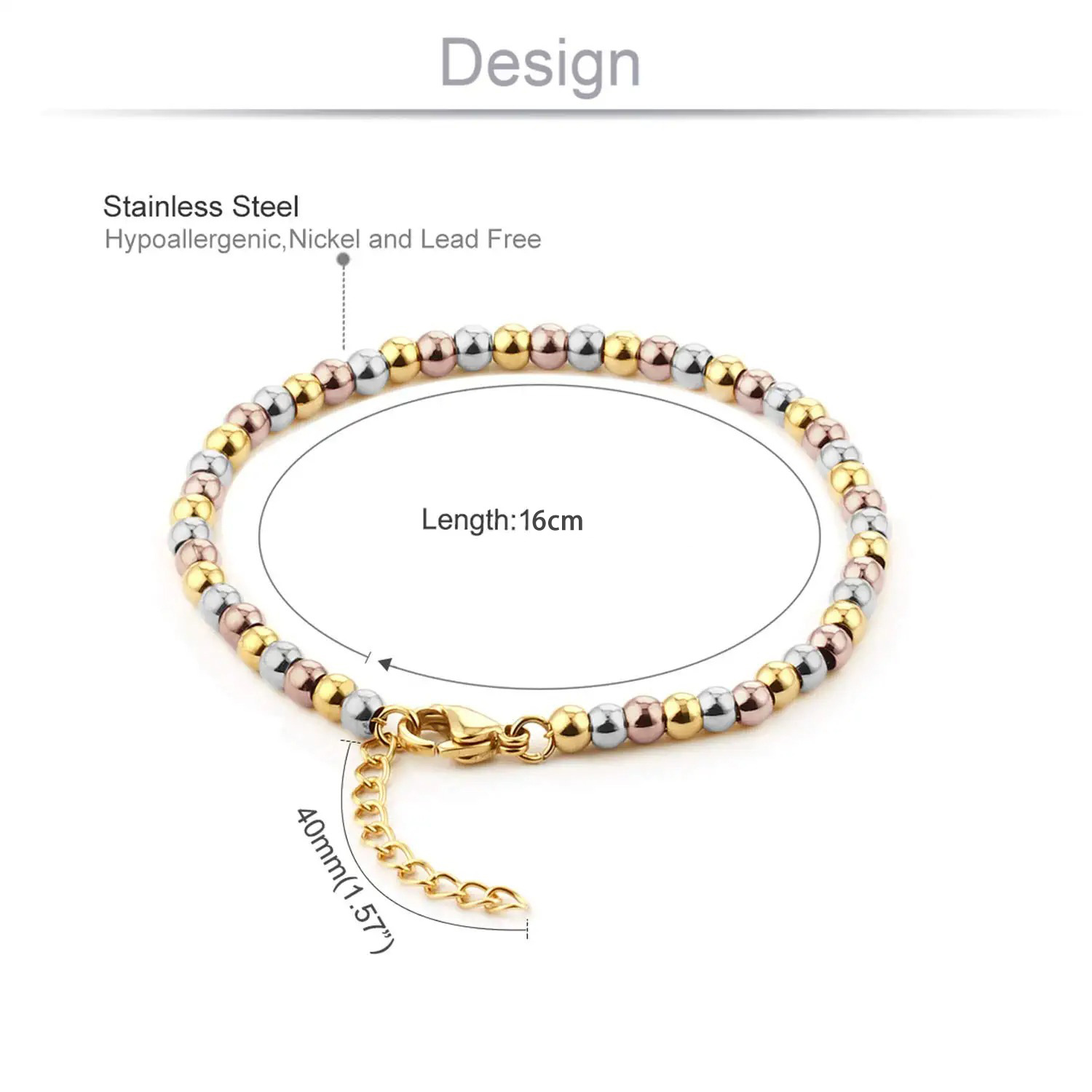 Fashion Devilu0027S Eye Stainless Steel Plating Bracelets 1 Piece