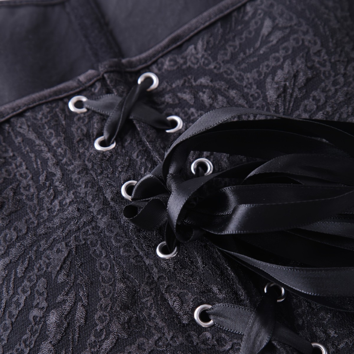 Negro retro palacio viento tocando pecho soporte de pecho cintura apretada cintura damas plástico fábrica de suministro directo