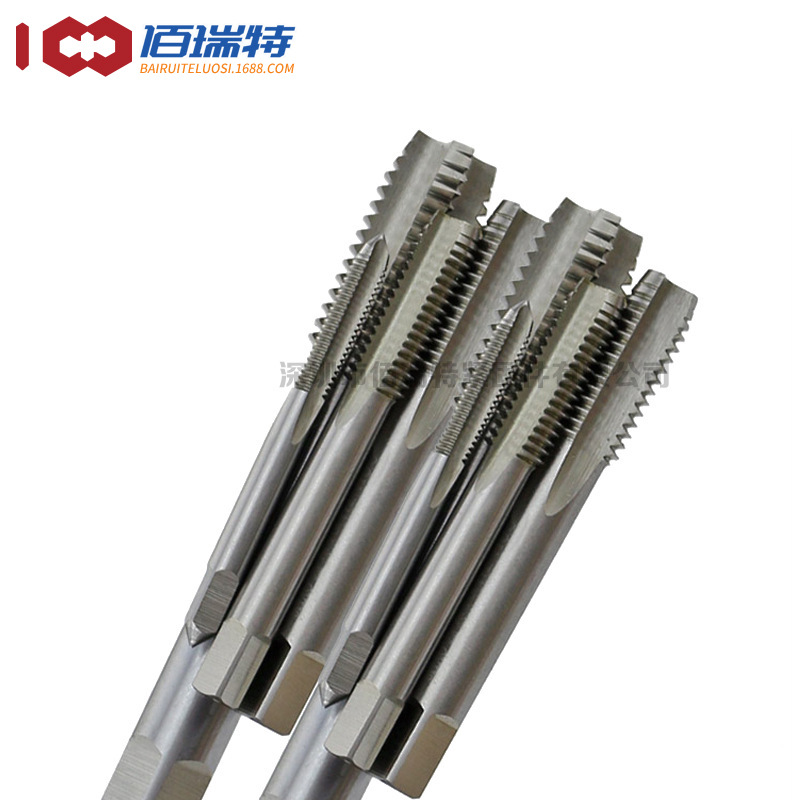 高硬度全磨制手用丝锥机攻丝攻牙套装三支装M2-M24头锥/二锥/三锥