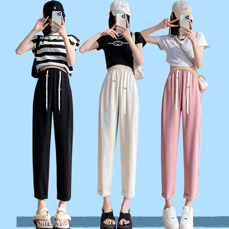 Pregnant women's pants that can be worn after giving birth, spring and summer new overalls, radish pants, cropped pants, small pants