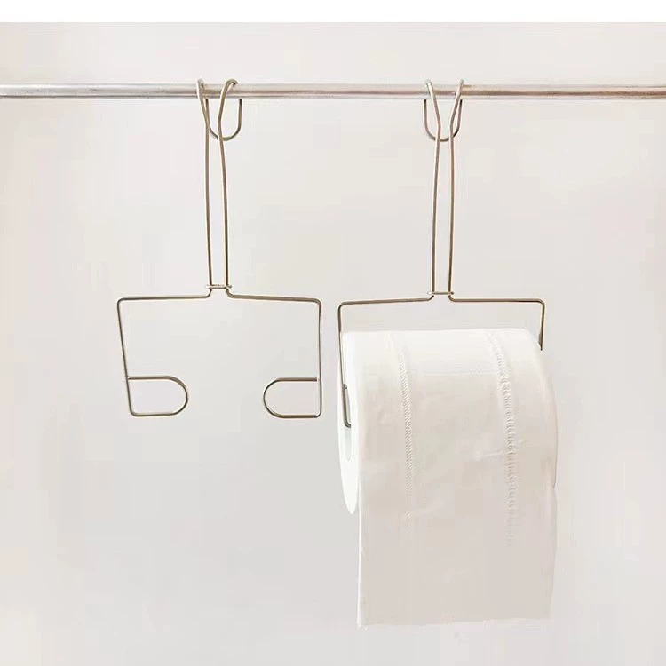 Экспорт в японском стиле s рулонная бумага вешалка для ванной комнаты простой без пробивания бумажных полотенец из нержавеющей стали крюк для хранения