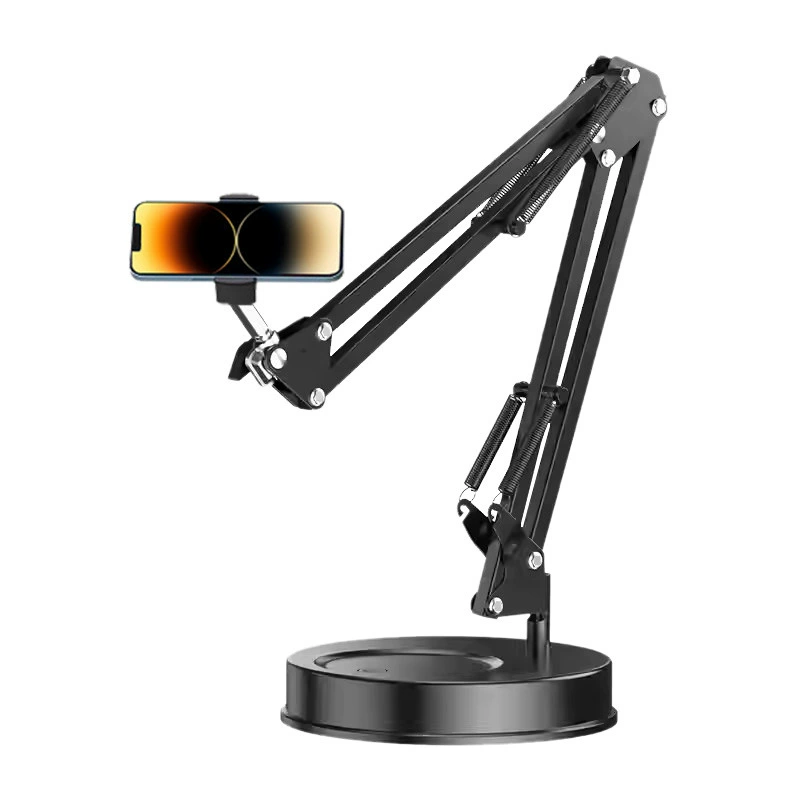 Настольный профессиональный настольный телефон консольный кронштейн портативный прямой эфир плоский зажим диск металлический механический консольный кронштейн