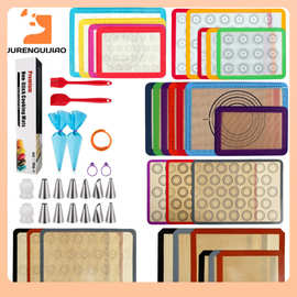 硅胶烤垫 耐高温玻纤马卡龙烤垫烤箱不粘硅胶烘培烤盘垫现货批