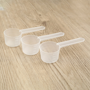 40ml explosive salt plastic small spoon milk powder wholesale washing powder transparent measuring spoon liquid powder with scale