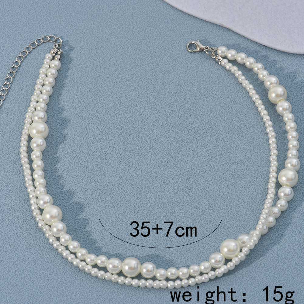 Fashion Geometric Alloy Beaded Womenu0027S Layered Necklaces 1 Piece