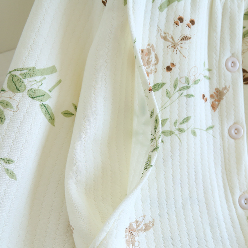 厚い月子服純綿哺乳秋冬パジャマ産後妊婦冬のサンドイッチ空気綿授乳産婦国風