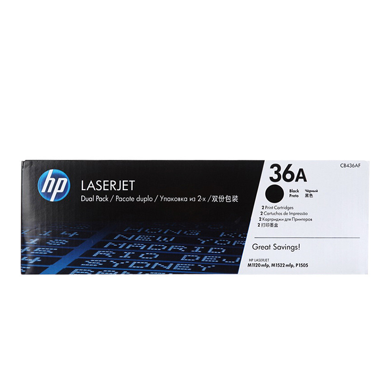 Cartucho de tóner HP 36A (CB436A) Negro para impresora láser HP P1505 M1120 M1522