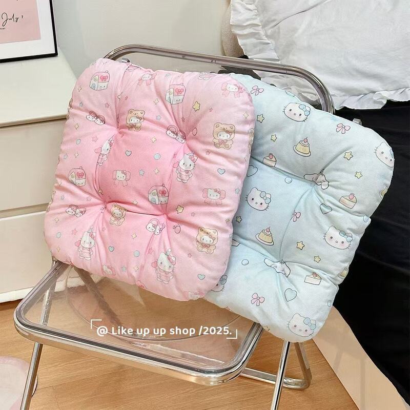 Original Double-Sided Plush Cushion for Office, Thickened Chair Pad for Long Sitting, Soft Butt Cushion for Students