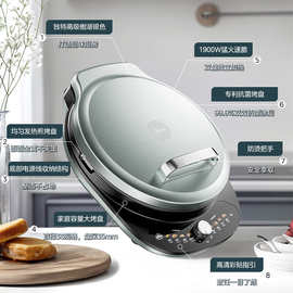 美.的电饼铛家用早餐机火速脆双面加热多功能MC-JKE3601