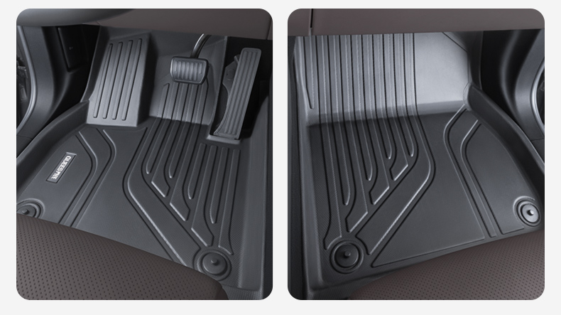 Qiao's TPE full-coverage car floor mats are suitable for Volkswagen Lavida, Sagitar, Magotan, Passat, Golf, and Tiguan L