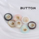 Zhihe Simple Round Four-Eyes Phoenix Letter Purple Resin Button Woolen Coat Windbreaker Coat Knitted Cardigan Button