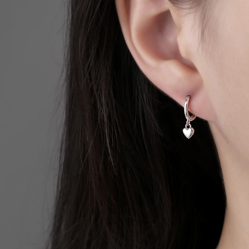Heart-shaped Earrings For Women Elegant And Simple Design_voghion.com