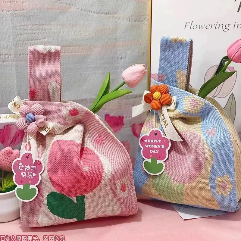 Новая утолщенная тканая сумка, вязаная подарочная сумка, сувенирная сумка, вязаная сумка, сумка, вязаная большая сумка, сувенирная подарочная сумка