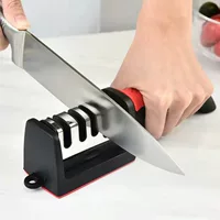 Точилка для ножей для дома ручная быстрая точилка, поварские ножницы, точильный камень, многофункциональный четырехступенчатый инструмент для заточки