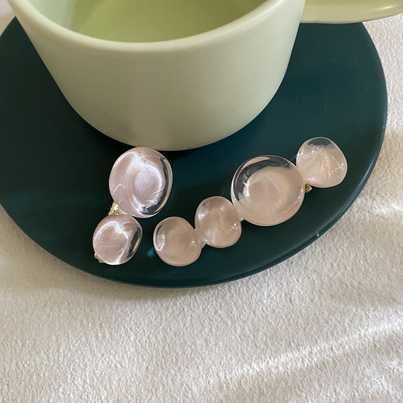 Fermaglio capelli vintage coreano con perline rotonde estate_voghion.com