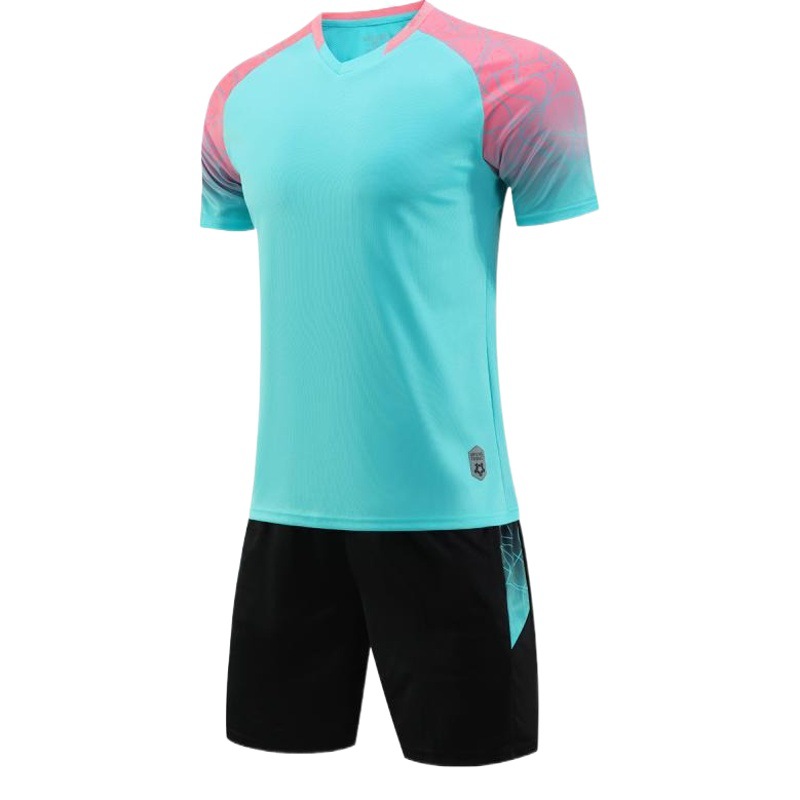 Cross-border children's football uniform suit Boys Primary School students football training team uniform short sleeve jersey printed printing