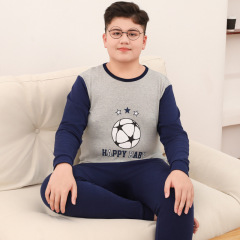 子供の秋の服の秋のズボンのスーツの純綿の太っている男の子の保温の下着の女の子は大きくて太って底の綿のセーターを打ちます。