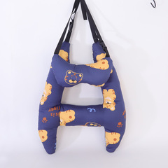 Car sleeping pillow pillow dual-purpose cotton breathable summer car adult and child washable cushion car supplies