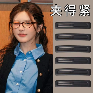 刘海碎发整理神器侧边夹发夹女2025新款高端一字夹子头饰黑色bb夹
