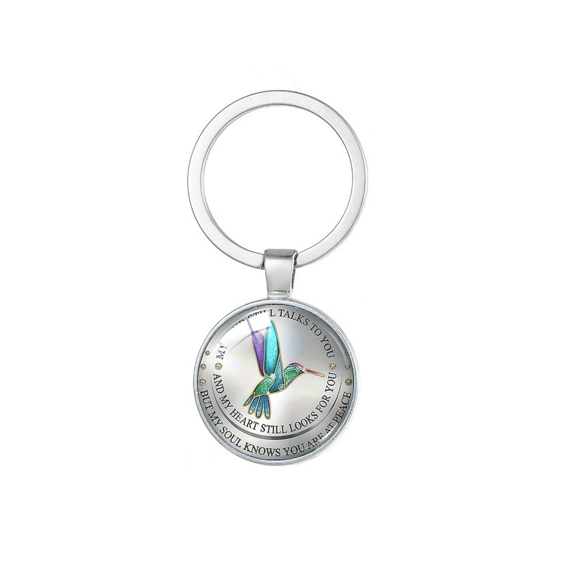 My Mind Still Talks To You Hummingbird Keychain Pendant Metal Key Ring Hanging Small Gift My Mind Still Talks To You Hummingbird Keychain Pendant Metal Key Ring Hanging Small Gift