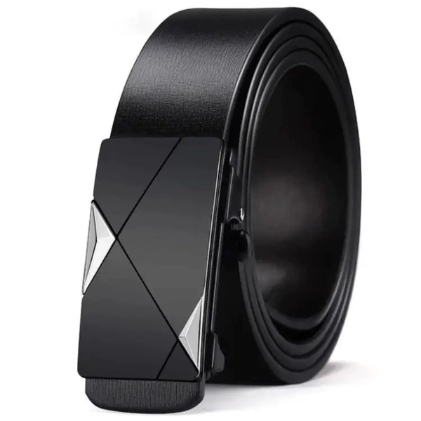 Toothless automatic buckle-Silver diagonal