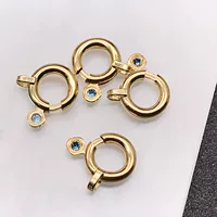 Новый японский стиль 18K Золотая пружинная Пряжка Jewel Пряжка Жемчужное ожерелье Завязывающая веревка Концевая Пряжка K18 Принт Закрытая Пряжка для браслета