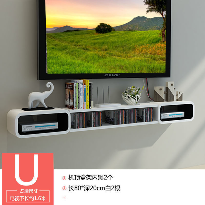 壁掛けラック、壁掛け、リビングルームのテレビの背景の壁、寝室の壁掛け、パンチフリーの壁の装飾、クリエイティブな格子|undefined