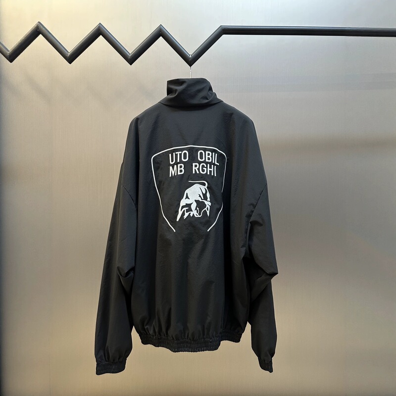Paris B-brand high-end autumn new jacket, Lamborghini co-branded, loose casual unisex jacket Paris B-brand high-end autumn new jacket, Lamborghini co-branded, loose casual unisex jacket