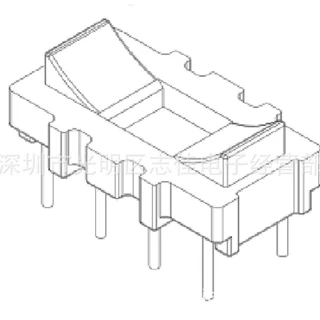 099底座磁环基座4+4针磁环电感底座base