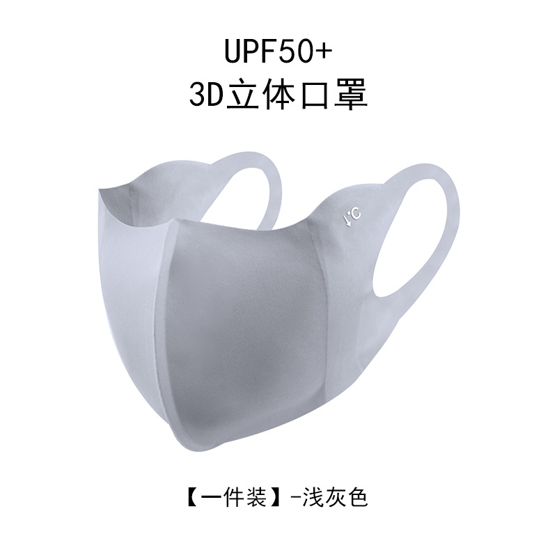 Verano máscara de protección solar UV 3D esquina de protección de ojos delgada y ligera máscara de protección solar permeable