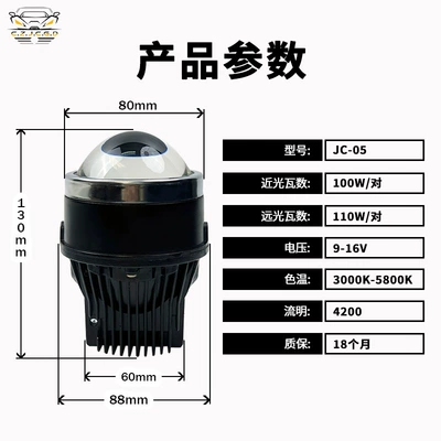 Yellow, Warm White, Freely Switchable Three-Color – Fog lamp