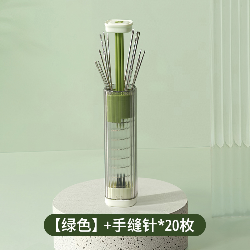 Aguja de acero de costura manual aguja de costura aguja de ojo grande aguja perforadora de aguja casera aguja de crucifijo aguja de desmontaje caja de aguja mágica