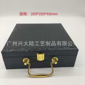 高端鳄鱼纹皮带盒硬厚中纤板翻盖包装盒皮具腰带礼品盒加内托皮盒