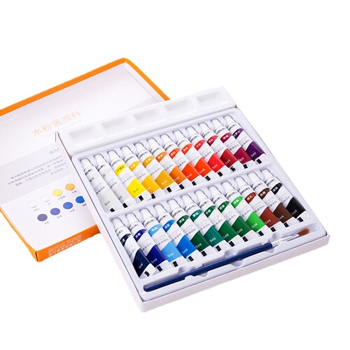 Deli gouache paint 73862/73863/73864 student children's kindergarten painting paint