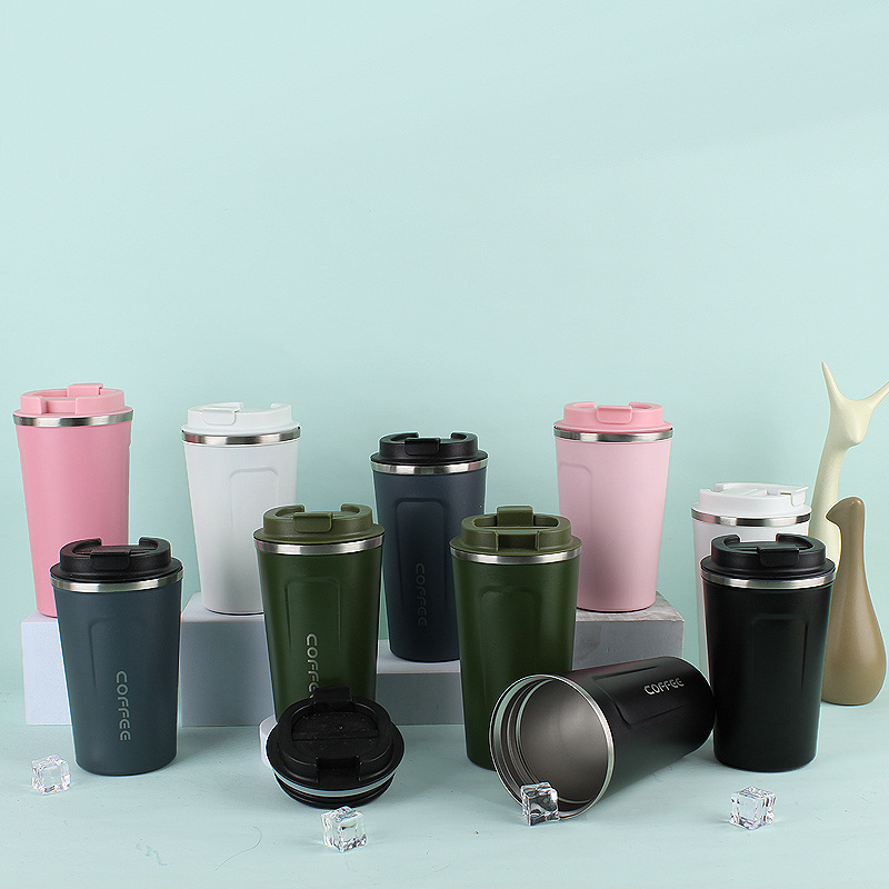 Taza de vacío de café de segunda generación de acero inoxidable 304 simple gran capacidad portátil al aire libre para hombres y mujeres taza portátil de oficina en stock