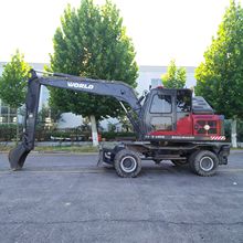 工作30小时勾机 23年沃得95挖掘机 全液压自动挡 皮轮轮挖 电动抓