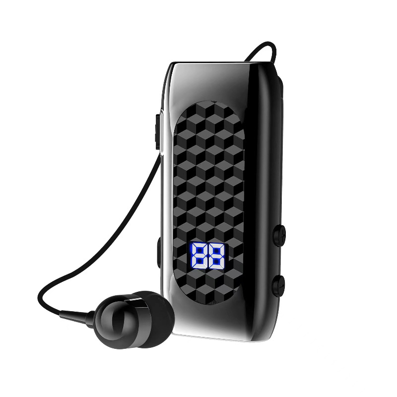 Transfronterizo DR13 collar telescópico cable auricular Bluetooth Universal Digital Display llamada de negocios 20H Número de vibración