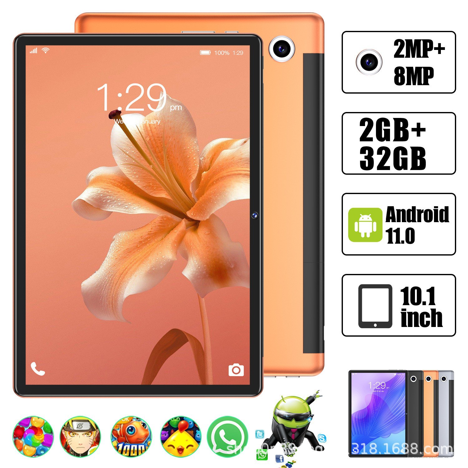 Cross-Border Manufacturer Wholesale 10.1inch Android Education Tablet Computers Ready-Made Learning Machine 4g Learning Games