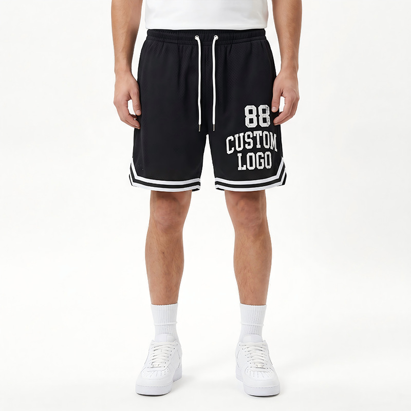 Pantalones de hombre de verano delgados pantalones de malla de sublimación caliente sueltos pantalones casuales de secado rápido pantalones cortos personalizados pantalones de hombre